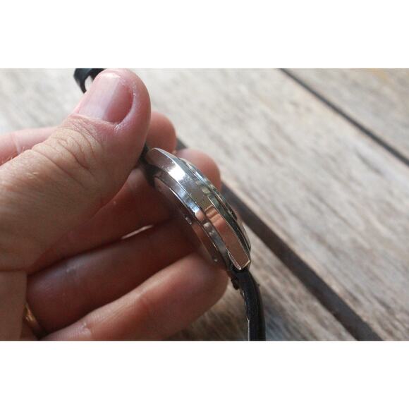 Vintage 1974 Citizen Automatic Mens Silver Watch W/daydate & Patina accents - Picture 5 of 8